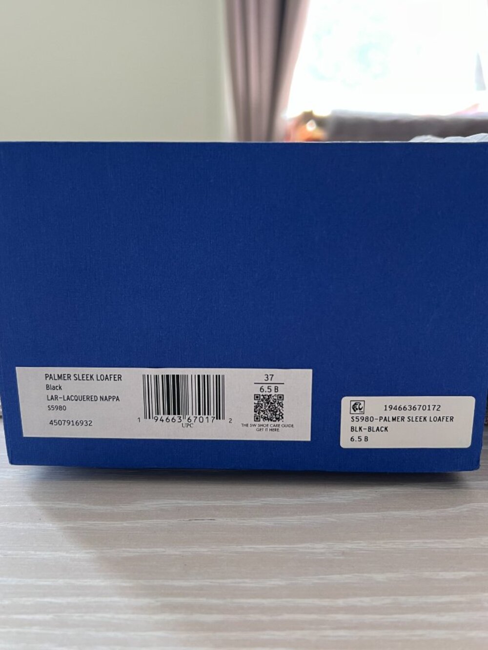 Stuart Weitzman Palmer Sleek Loafer Black Nappa Leather Size 6.5B New in Box - Picture 10 of 11